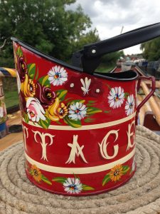 Short Coal Scuttle ~ Roses and Castles Canal Art