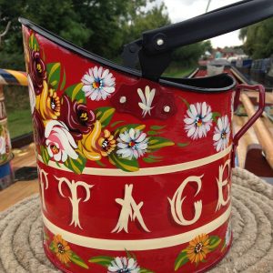 Short Coal Scuttle ~ Roses and Castles Canal Art