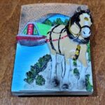 Horsedrawn Narrowboat Fridge Magnet